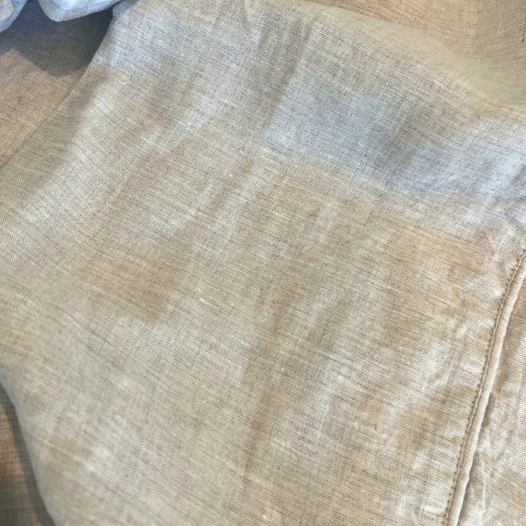 Oatmeal Linen King Quilt Cover
