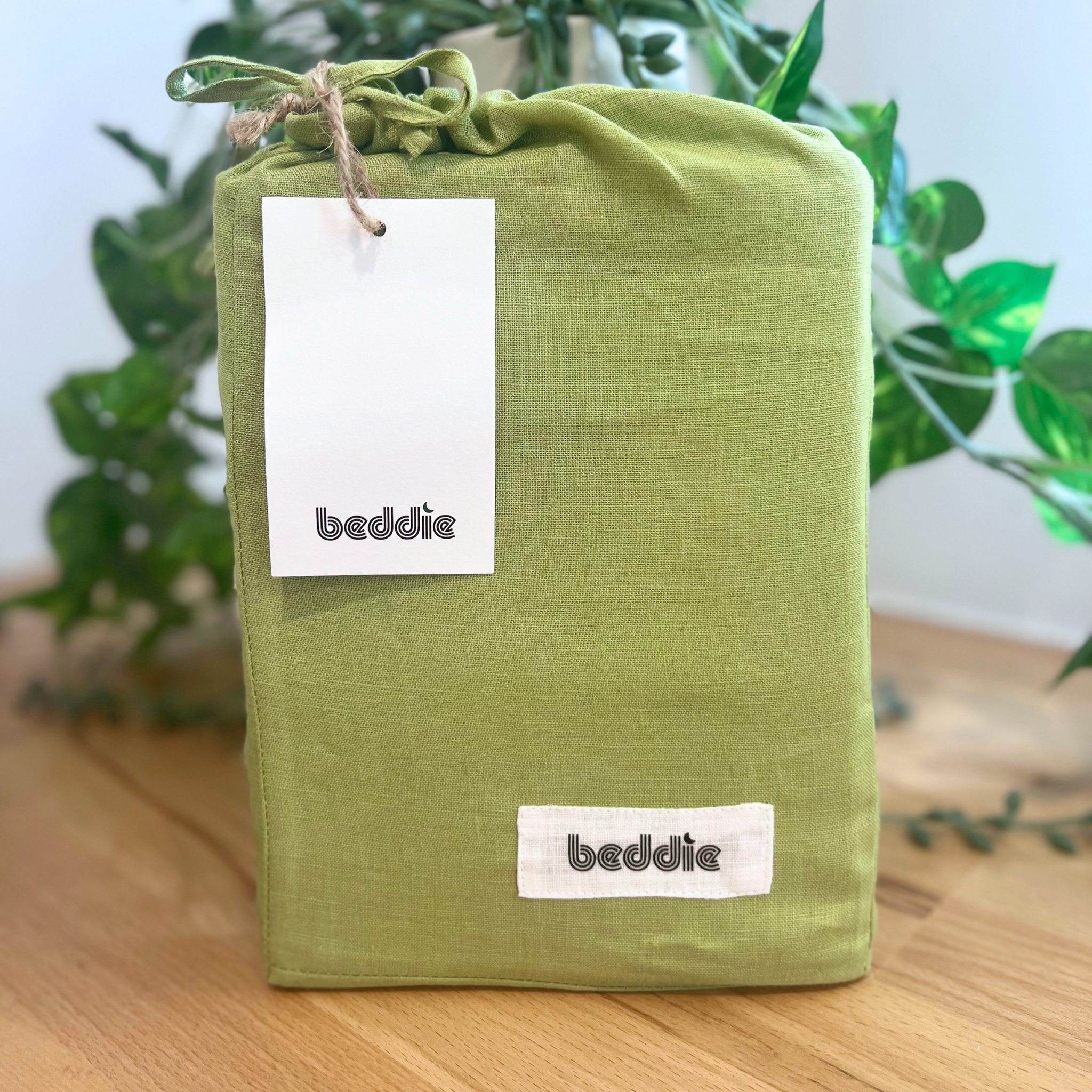 Apple Linen Queen Flat Sheet