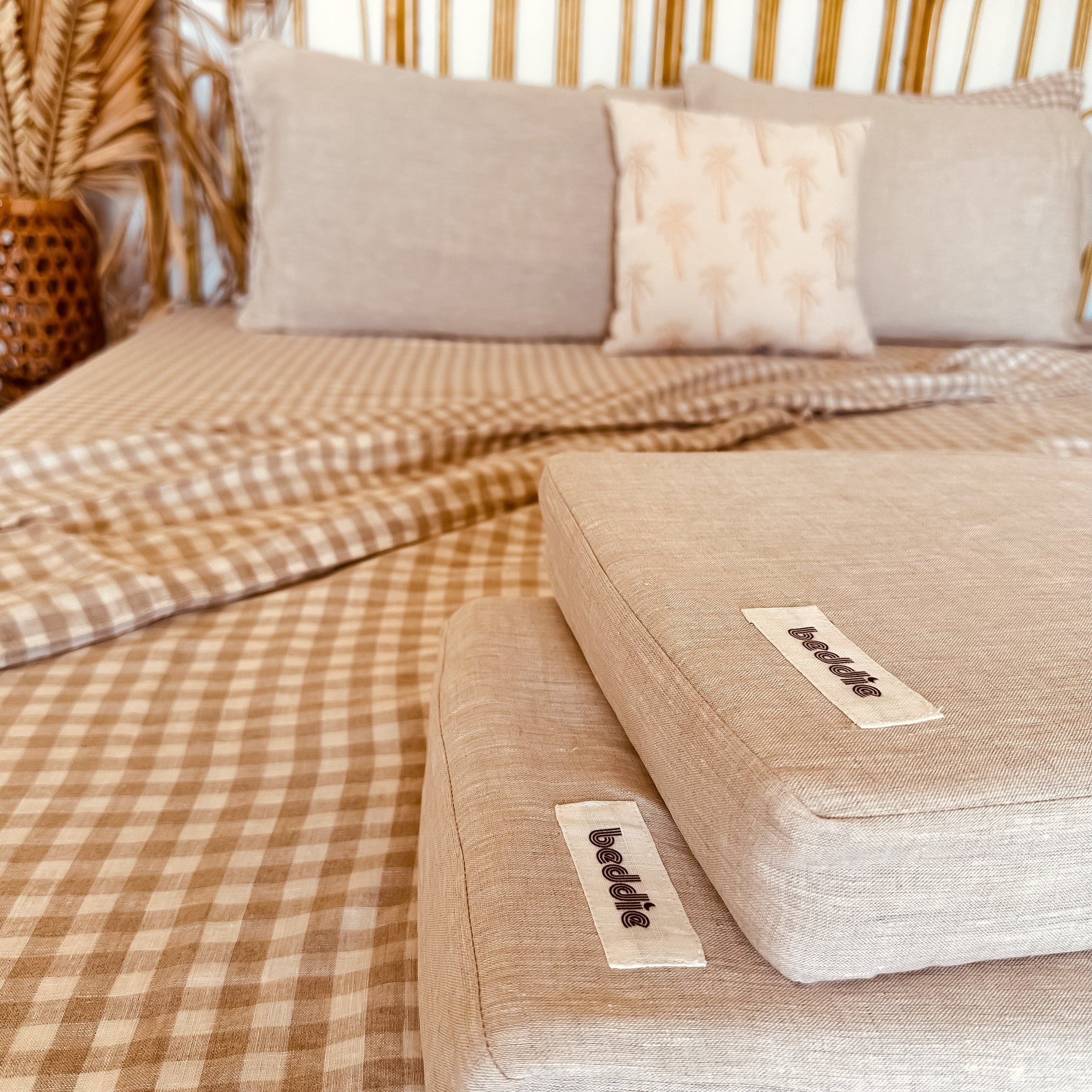 Oatmeal Linen Queen Flat Sheet