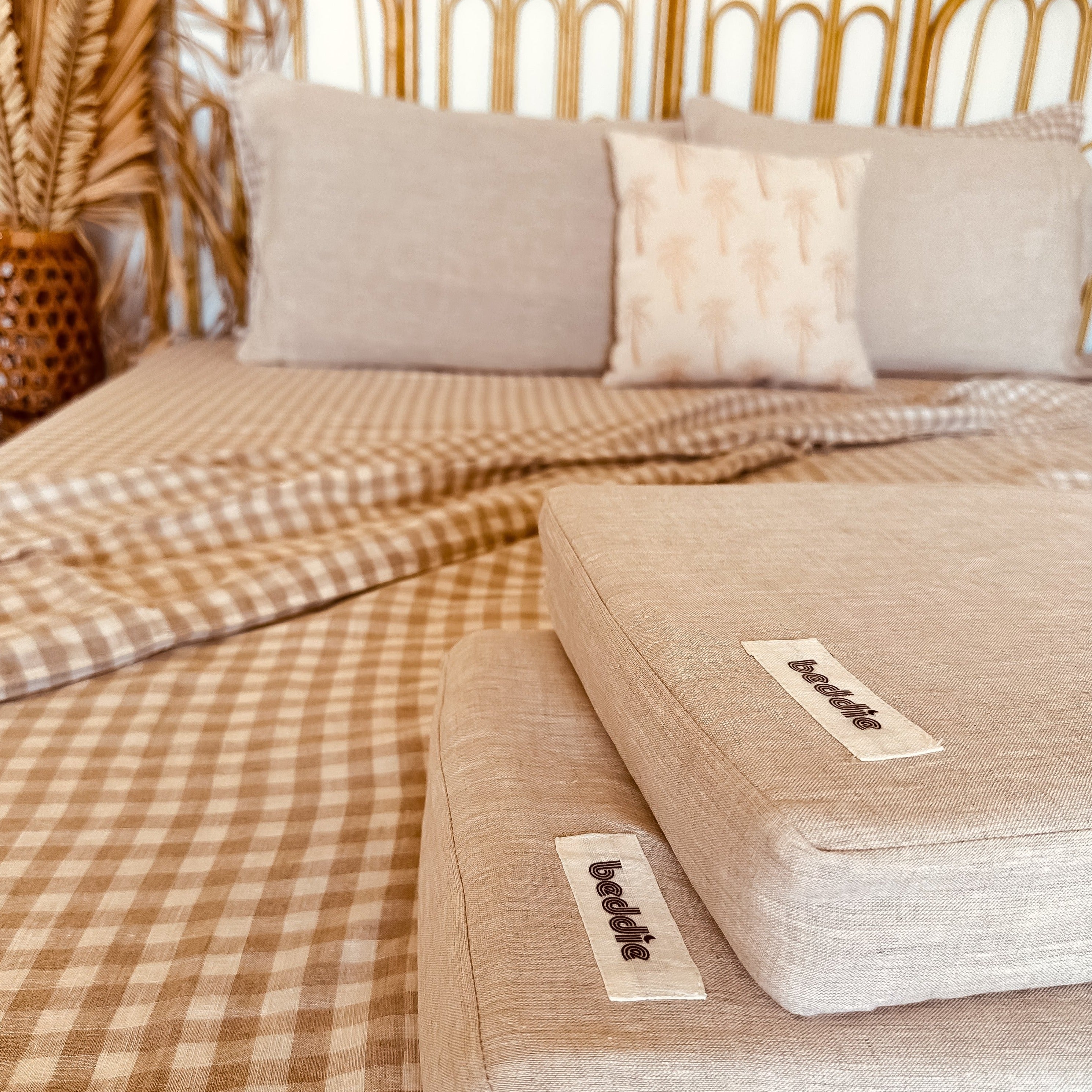 Oatmeal Linen Queen Fitted Sheet