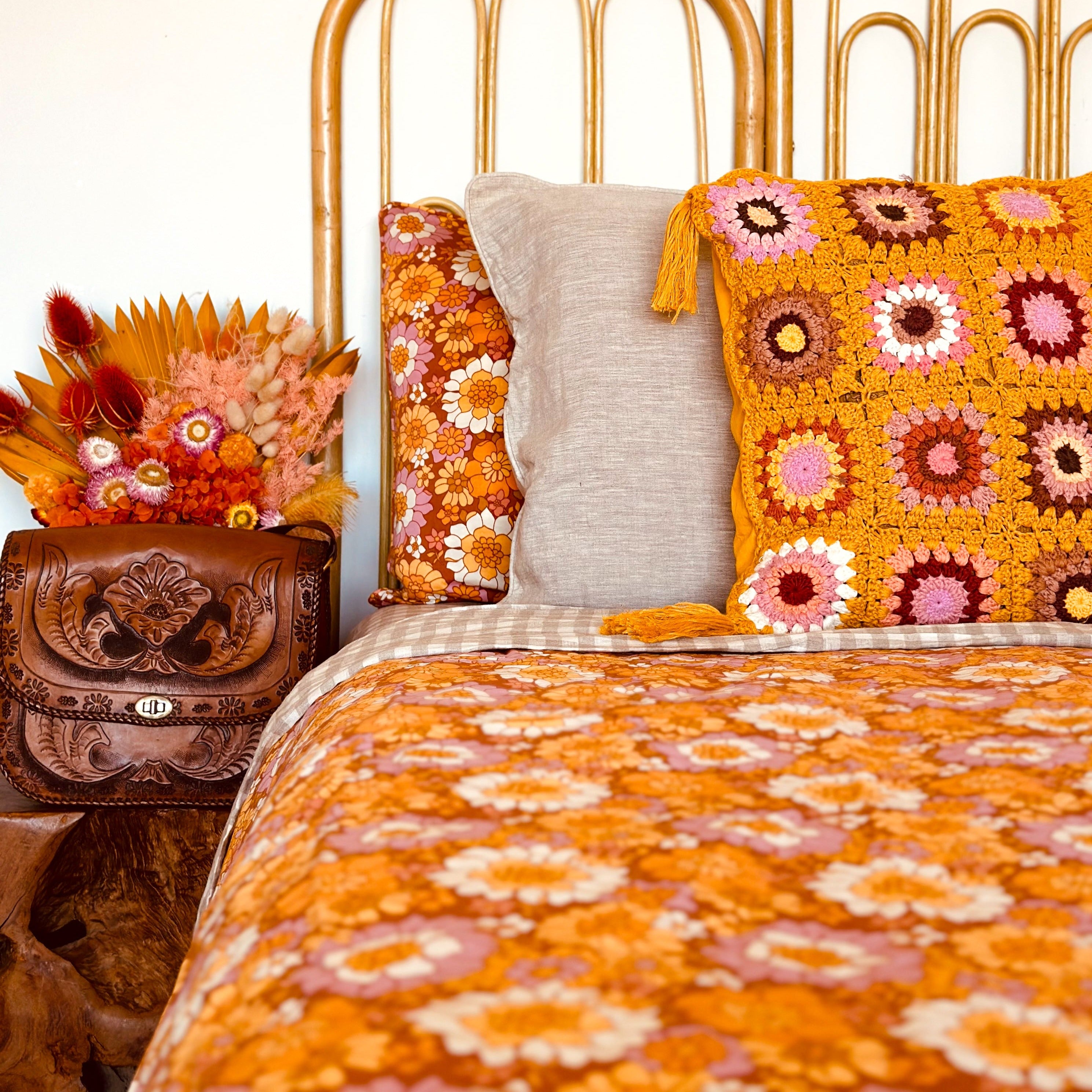 Flower Child Pure Cotton Bed Sheets