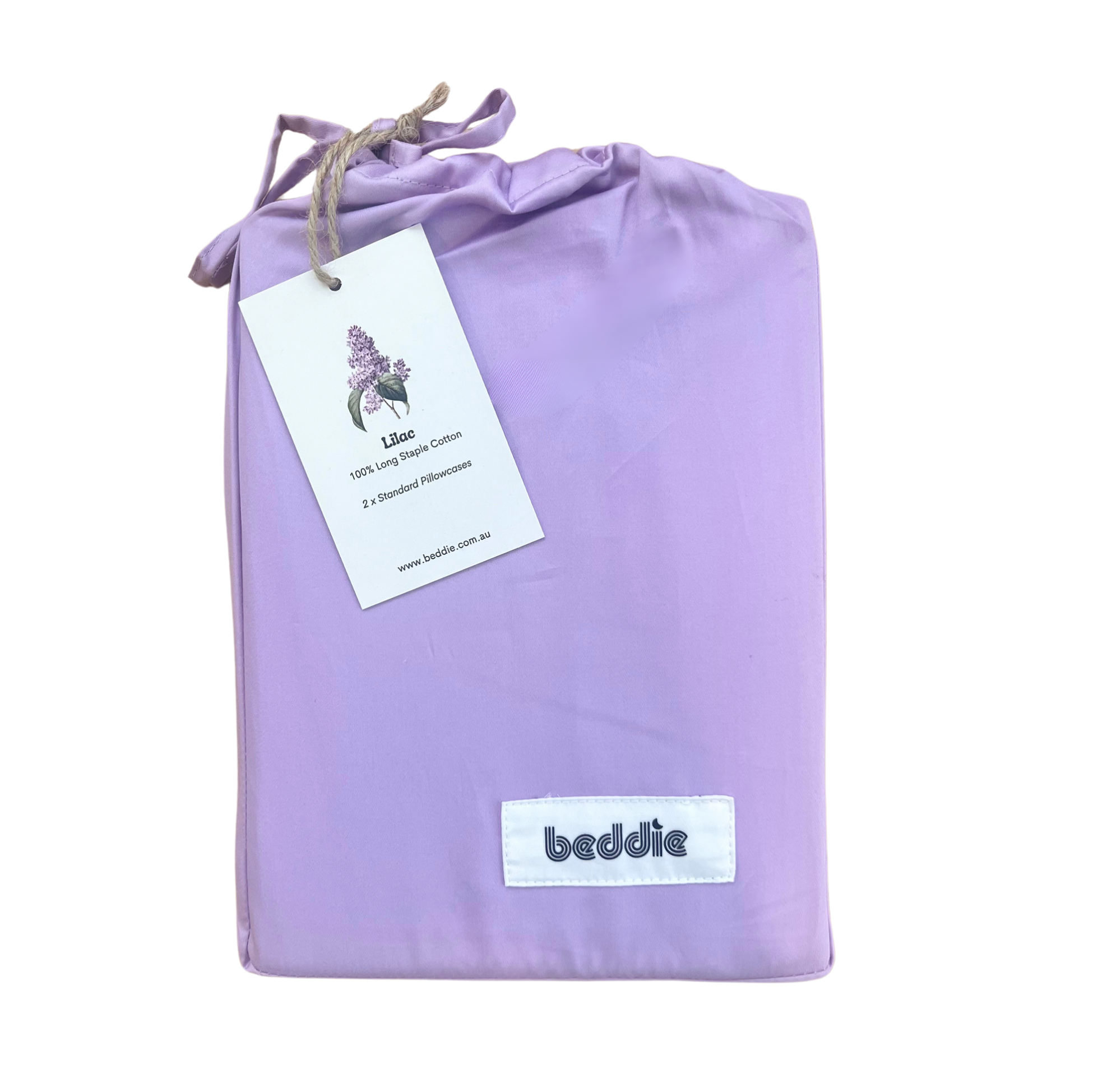 Lilac Pure Cotton Quilt Cover with Zip