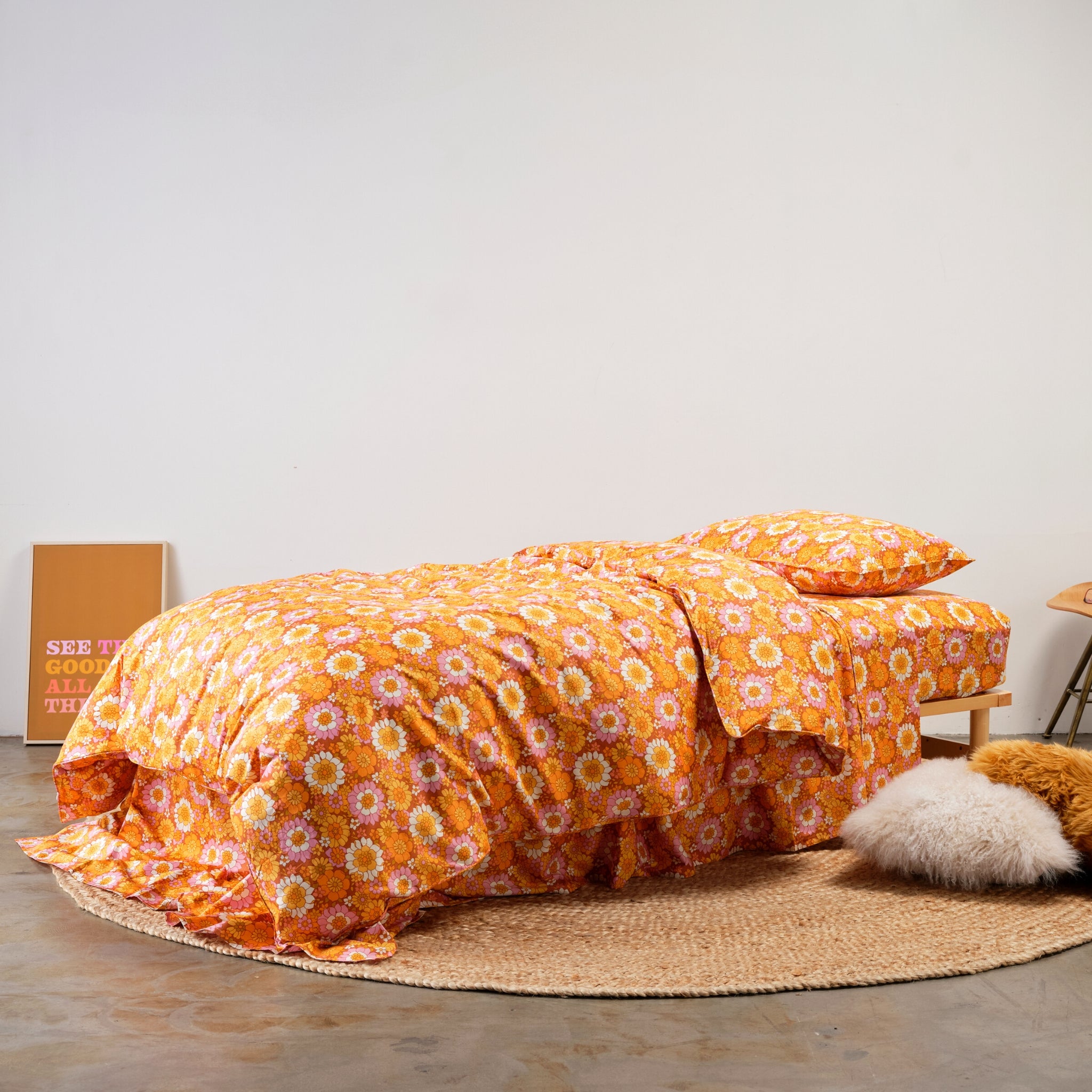 Flower Child Quilt Cover with Zip