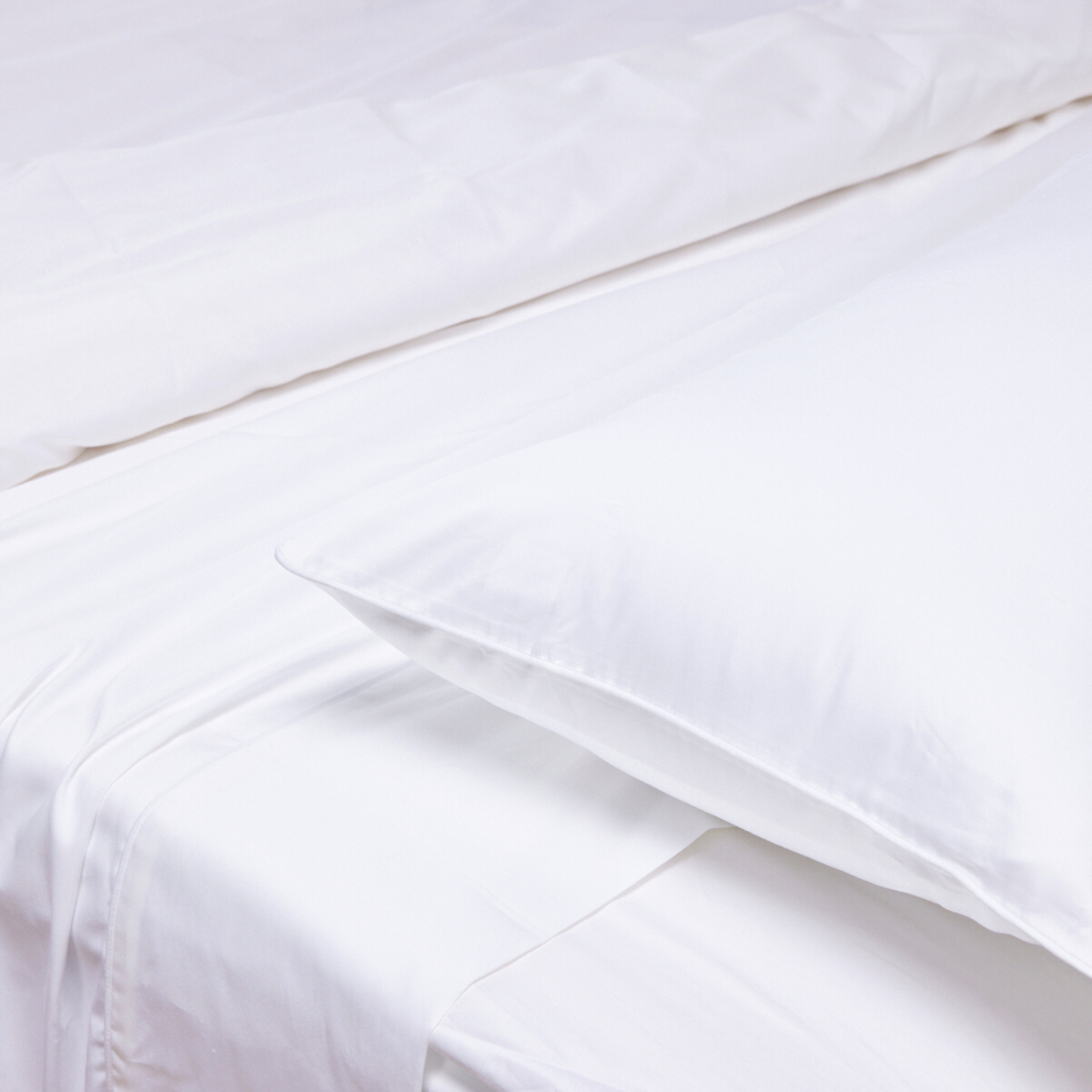 White Pure Cotton Quilt Cover with Zip